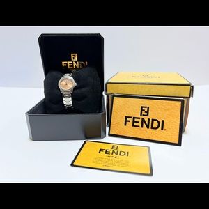 Authentic Fendi 210 L quartz stainless steel 26